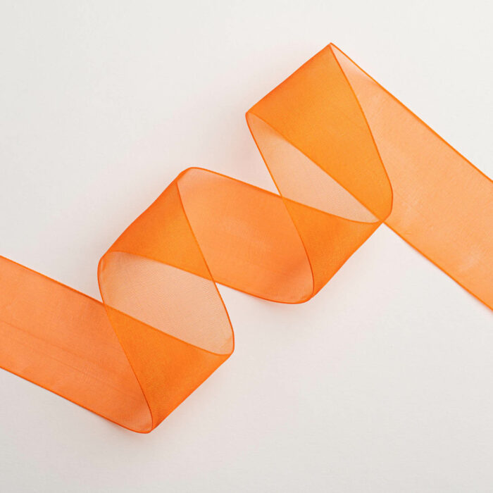 ΚΟΡΔΕΛΑ ΟΡΓΑΝΤΙΝΑ ΜΑΛΑΚΗ ΜΕ ΟΥΓΙΑ   38MMX50MET ORANGE - Image 1