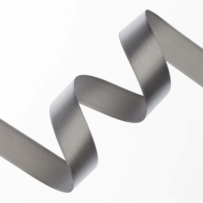 ΚΟΡΔΕΛΑ SATIN ΜΙΑΣ ΟΨΗΣ ΜΕ ΟΥΓΙΑ  20ΜΜ GREY D - Image 1