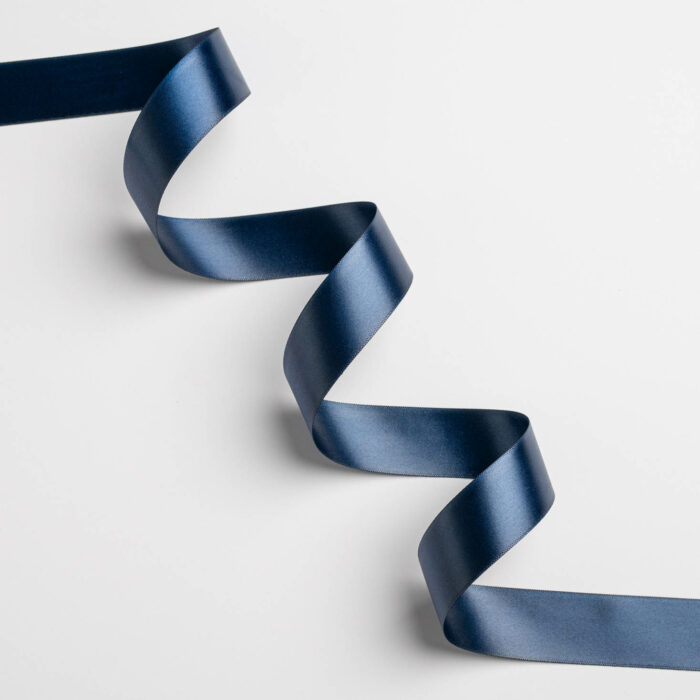 DOUBLE FACE SATIN RIBBON W.E.  25MMX50MET BLUE - Image 1