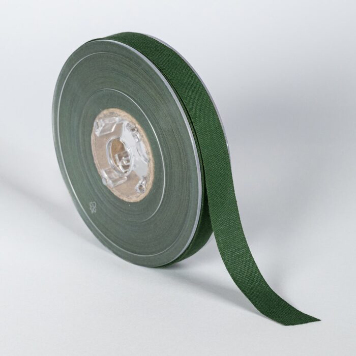 COTTON RIBBON SPARCE CANVAS 15ΜΜ GREEN D - Image 1