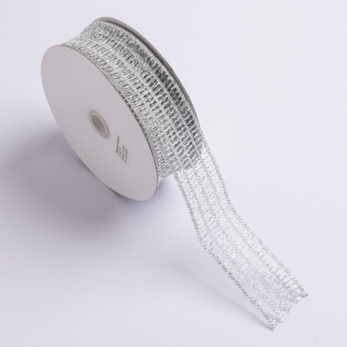 ΚΟΡΔΕΛΑ ΔΙΧΤΥ ΝοFL9279 40MMX20MET SILVER MET - Image 1