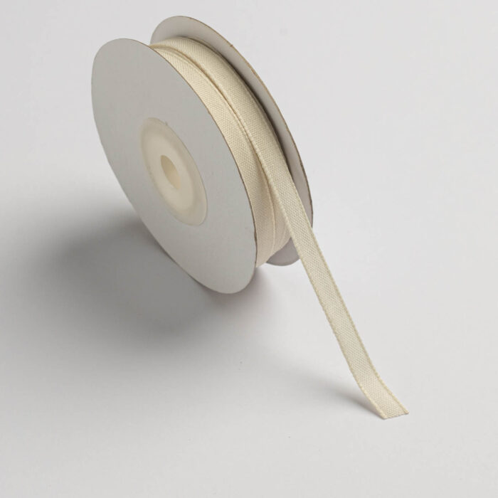 MATT FABRIC RIBBON 6MMX20MET IVORY - Image 1