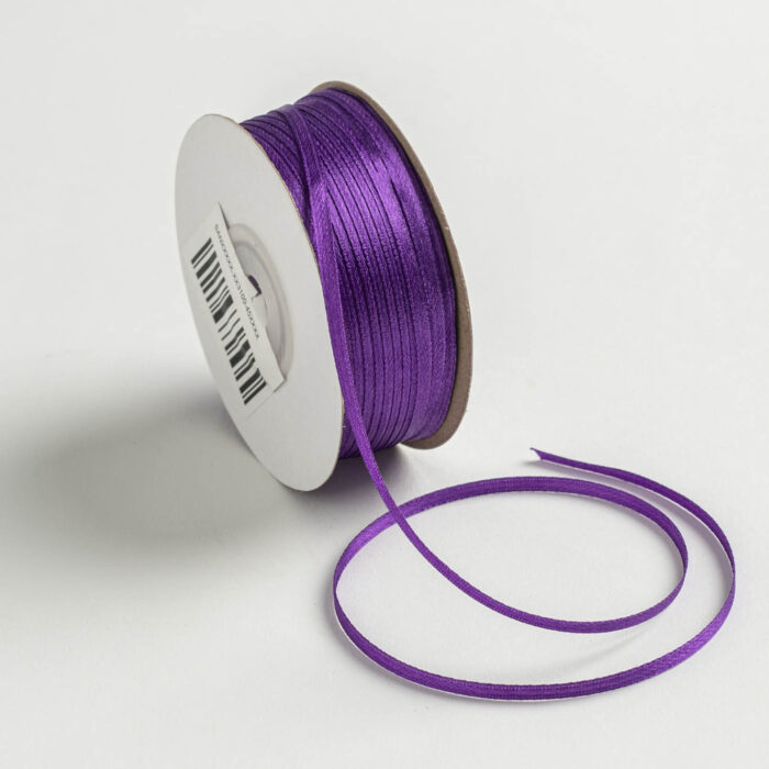 DOUBLE FACE SATIN RIBBON W.E. 3MMX100MET MAUVE - Image 1